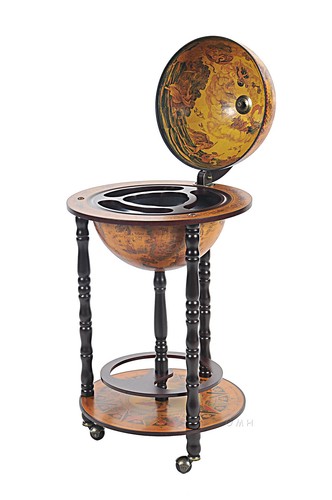 Globe bar table 330mm red - 330mm, mini