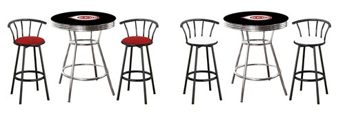 Mlb black bar table set - black,