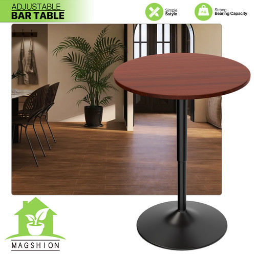 Red adjustable height counter - red,