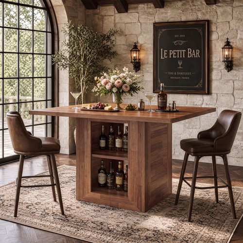 Square bar table - 47.24",
